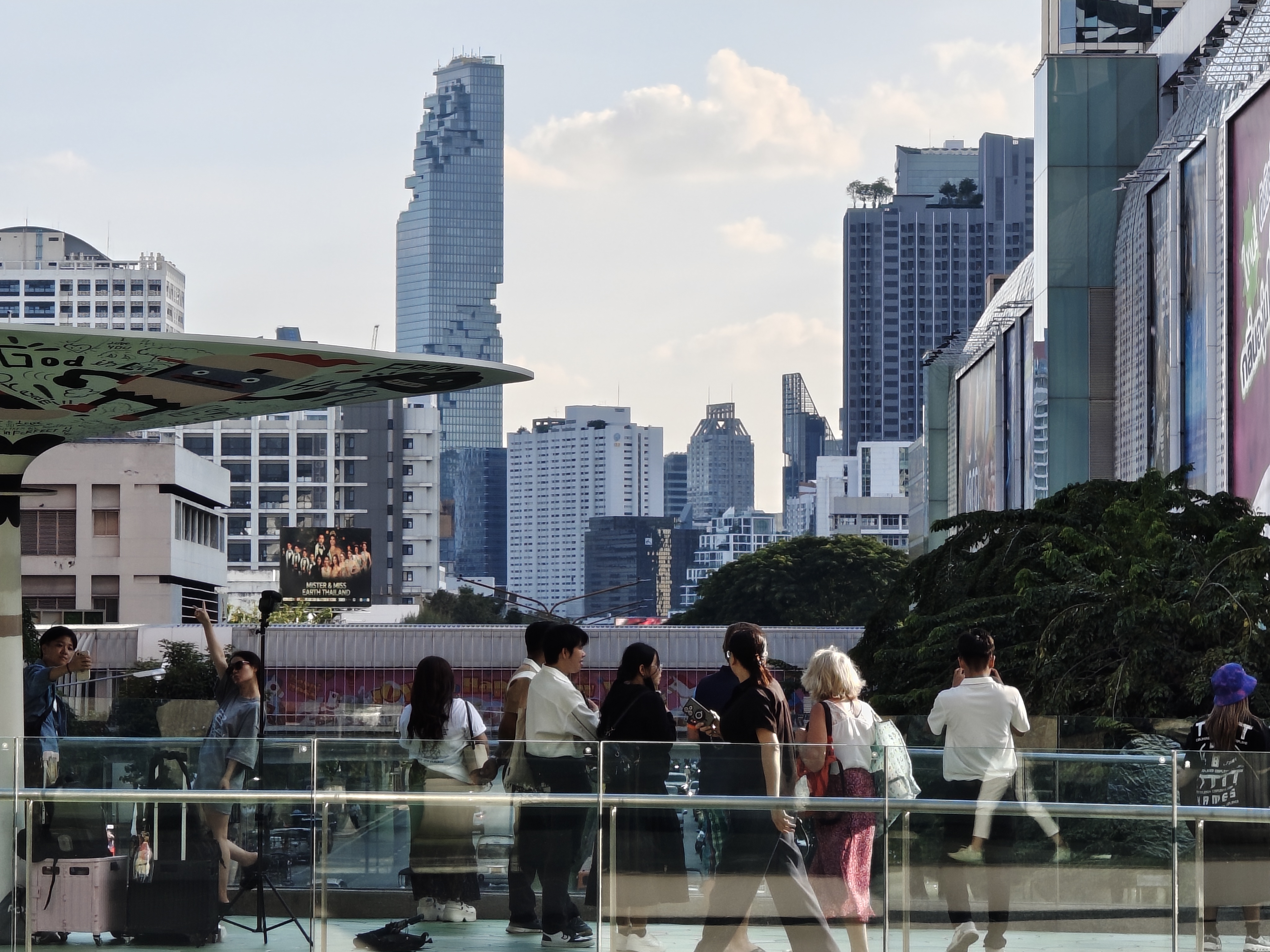 Bangkok skyline from above — among 118 Thai cities tracked by SCITI
